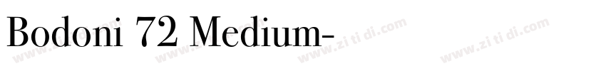 Bodoni 72 Medium字体转换